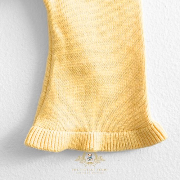 NWT Lovely Girls Knitted Two-piece Cardigan Sweater & Pants Set Lace Collar 3-6M - Picture 6 of 6